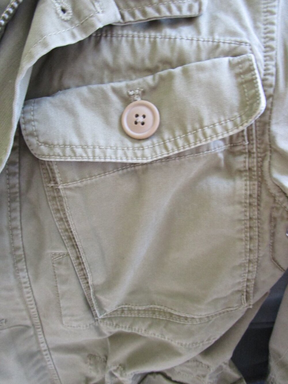 Army Green J Crew Hooded Field Jacket - Picture 3 of 8